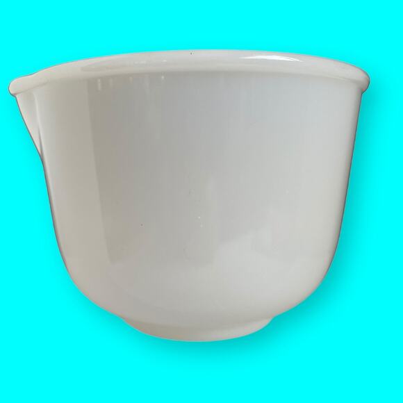 Vintage White Glass Glasbake Made for Sunbeam Mixing Bowl 20 CJ - Picture 4 of 8
